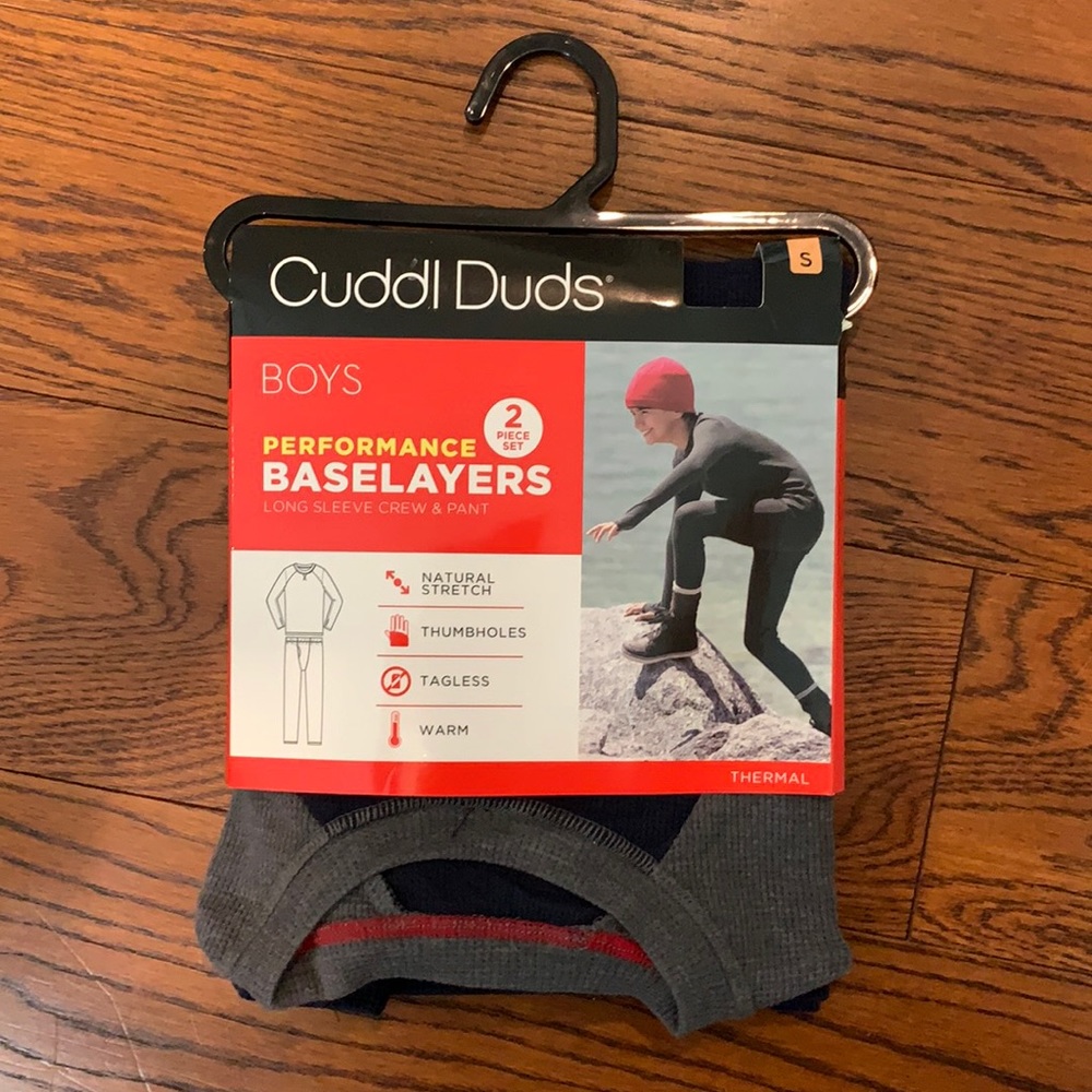 Kids Cuddl Duds. Size small (6/7) brand new. Navy and gray.